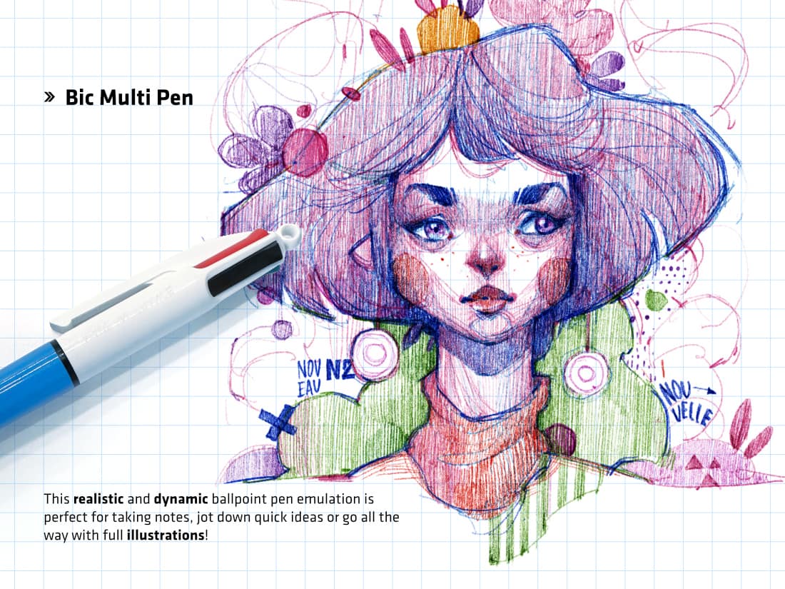 Sketch Pens for Procreate Frankentoon Studio