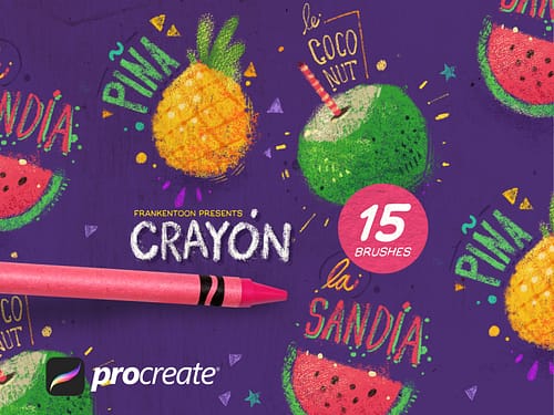 Crayon Procreate Brush Pack