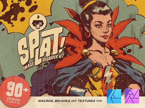 Splat! Image Degrader Kit for Affinity | Frankentoon Studio