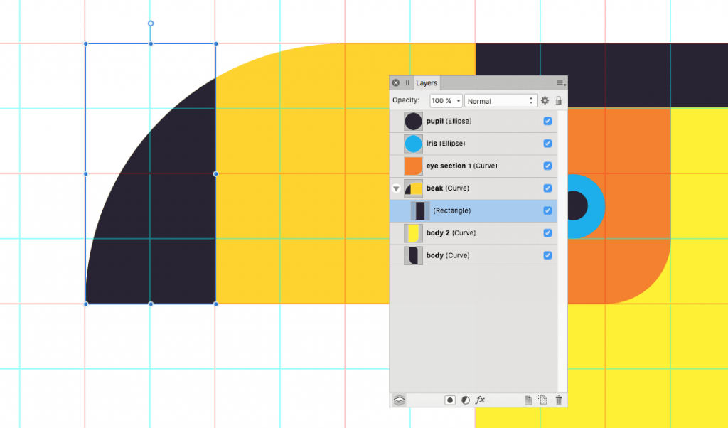 affinity designer pattern grid