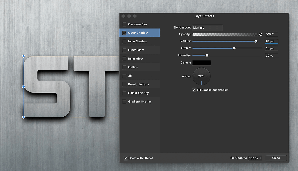 affinity photo 2 text effects
